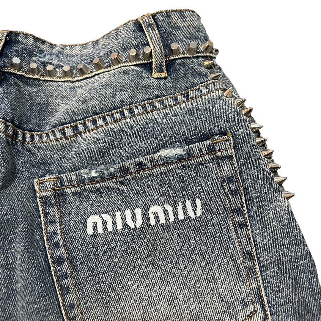 MIU MIU 2021SS STUDDED DENIM JEANS PANTS | eBay MIU MIU 2021SS STUDDED DENIM JEANS PANTS | eBay