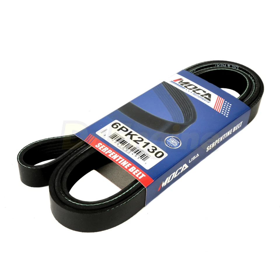 EPDM Serpentine Belt 6PK2130 Fit 1993 1995 Volkswagen EuroVan 2.5L - Image 3 of 4