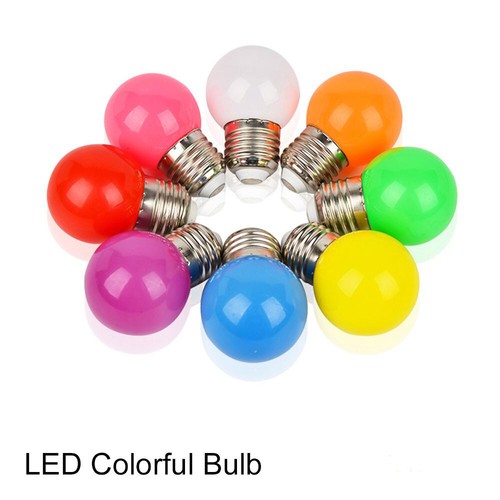 Tapa Multicolor Lámpara LED Bombilla 2W Plástico G45 Globo Bombillas SMD 2835 Bola Redonda - Imagen 24 de 33