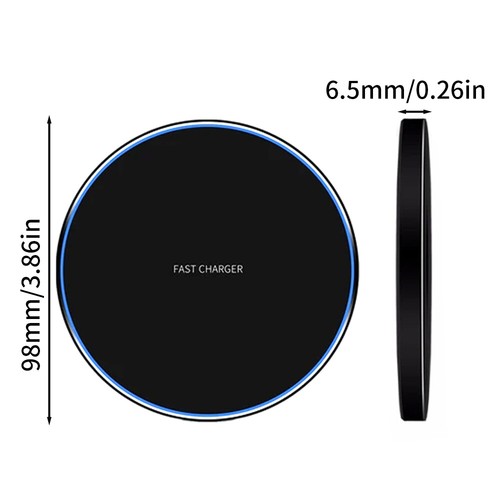 1x Wireless Charger Fast Charging Pad Mat For iPhone 15 Pro Max 14 13 Samsung - Picture 4 of 22