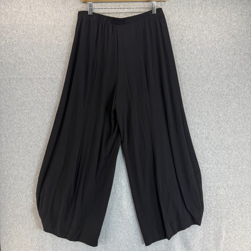 Alembika Size 2 Womens US (8/10) Black Punto Wide Balloon Leg Pants Ponte Flowy - Picture 4 of 11