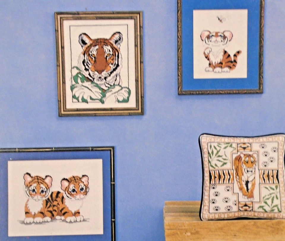 Vintage Candamar Something Special Tiger Collection 90003 Cross Stitch Booklet - Image 4 of 4