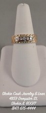 14kt Men's Yellow Gold Diamond Ring .25ct TCW 