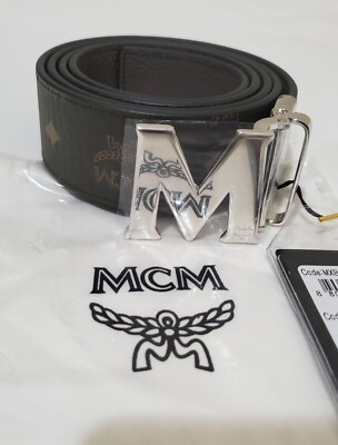 MCMベルトSea Turtleリバーシブルレザーカーキメンズシータートル MCM Claus Adjustable Leather Belt Sea Turtle in Leather with