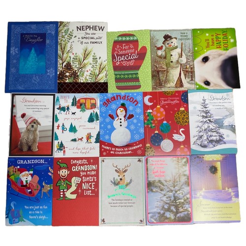NEW Hallmark Christmas Cards BULK LOT of 131 Cards Assorted W/Envelopes XMAS - Picture 2 of 9