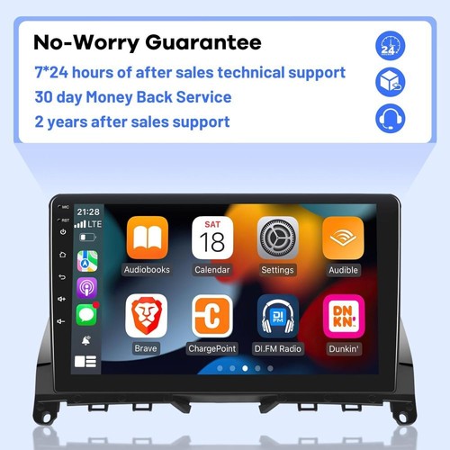 For Mercedes Benz C Class W204 S204 Android 13.0 Car Stereo Radio Carplay 2+64GB - Picture 9 of 16