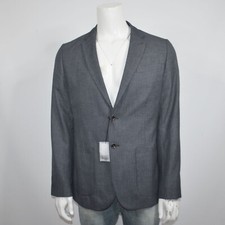 NWT TED BAKER Birdseye Unstructured Gray Two Button Sport Coat Sz 6