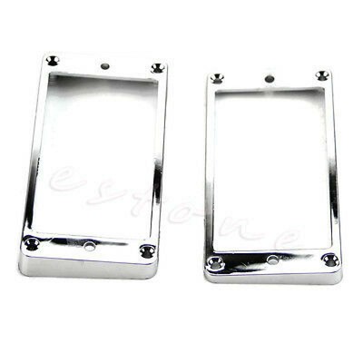 Chrome-Plated Plastic Guitar Pickup Frame Mounting Ring for LP Guitar Silver