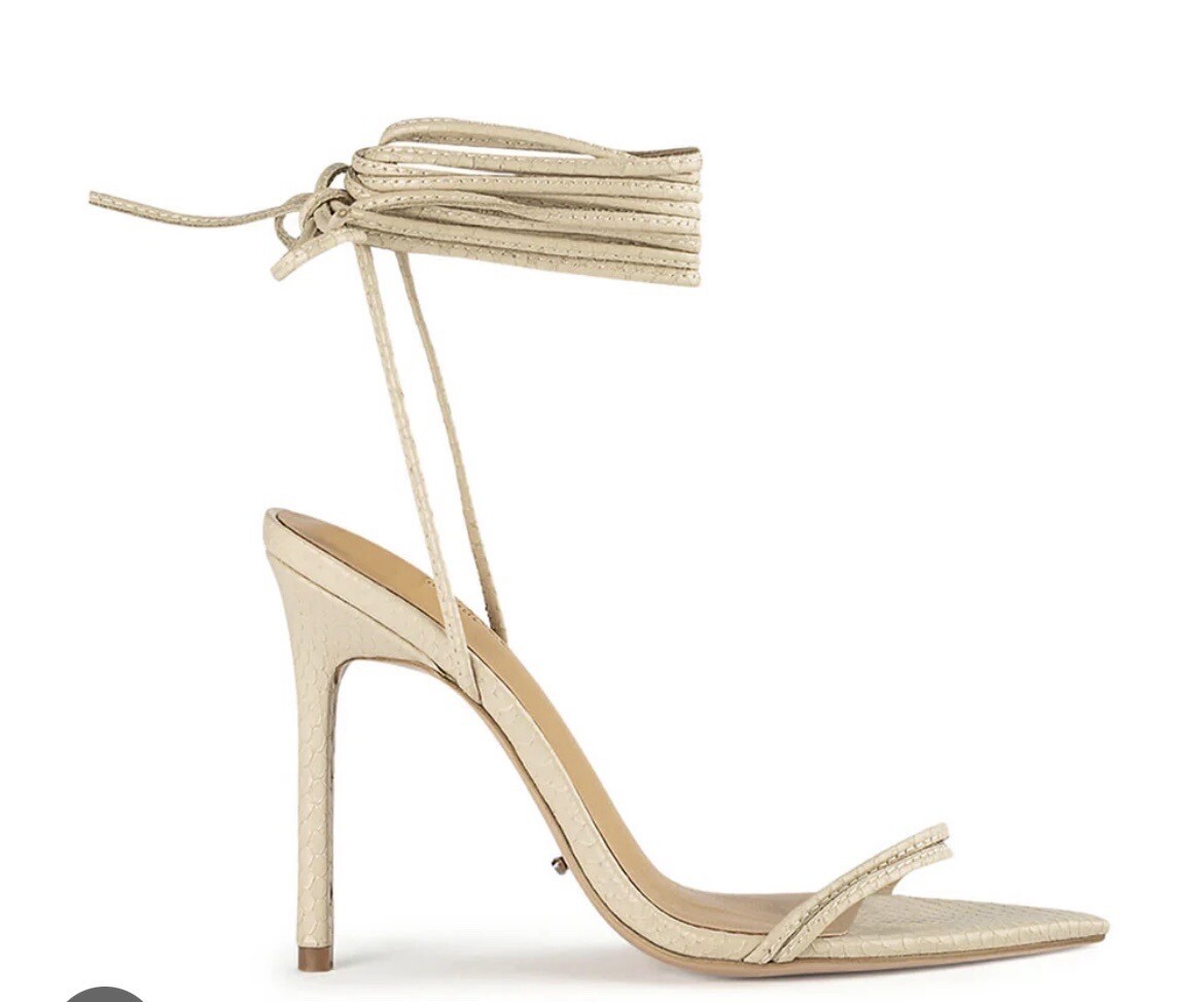 Tony Bianco Millie Shoes Lace Up Sexy High Heel Open Pointed Toe