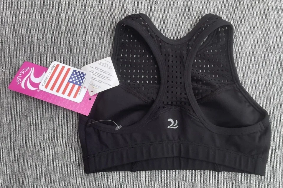 Sujetador deportivo KOS EE. UU. Para mujer nuevo con etiquetas talla pequeña yoga/gimnasio recortes láser espalda deportiva Foto 3 de 4
