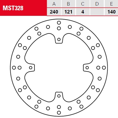 Bremsscheibe für Honda CRF 250 RX Red Moto 2021 TRW Lucas MST328 - Bild 2 von 3