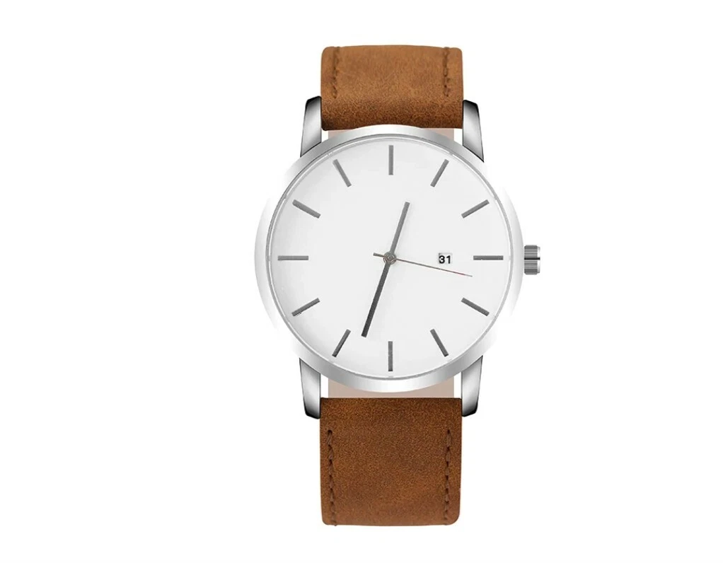 Watch white face hot sale