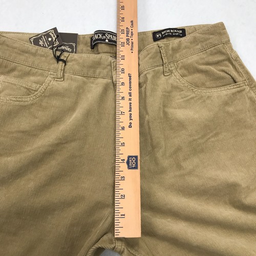 Pantalones de pana Jack of Spades para hombre 36X32 (34x31) NUEVO High Roller pierna recta - Imagen 17 de 20