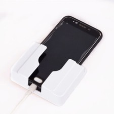 Wall-mounted Charging Rack Mobile Phone Stand Adhesive Holder Organizer