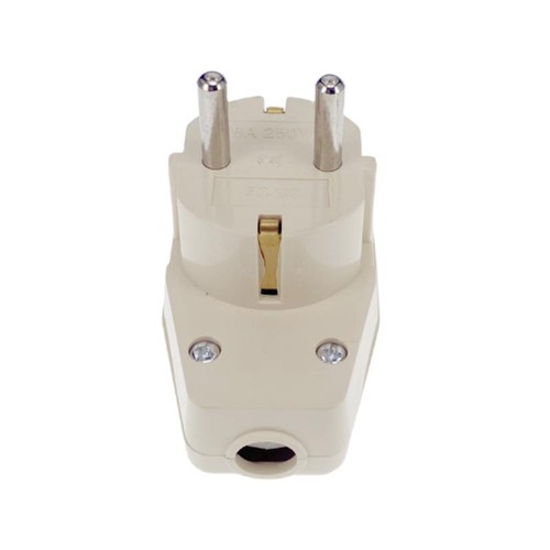 Europäisch Deutschland Schuko Wieder Ver Draht Barer Netz Stecker Mit Rotem Ein- - Photo 10/24