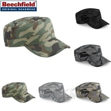 ARMY CAMO CAP Beechfield Men Women Military Cadet Combat Hunting Fishing Cap