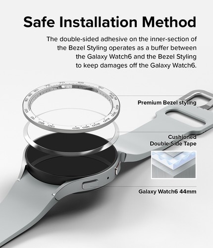 Ringke [Lünette Styling] für Galaxy Watch 6 Hülle (44mm / 40mm) Rahmenschutz - Bild 101 von 132