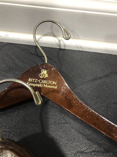 Nordstrom Wooden Cherry Finish Coat Pant Suit Hangers Vintage Lot of 11 READ - Picture 5 of 12