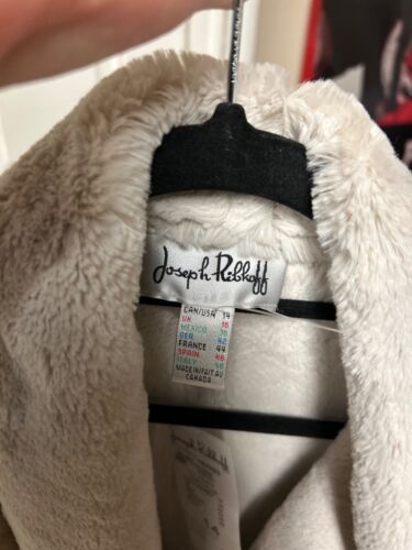 Joseph Ribkoff Tan Suede/Faux Fur Shearling Sleeveless Vest Size `14 NWT - Picture 8 of 8