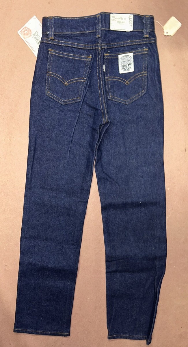 Vintage 1980's Levis Girls White Patch Jeans, Deadstock NWT, Size
