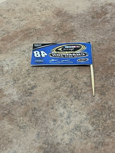 2013 Jimmie Johnson Lowes NASCAR 6x Champion Champ Flagge Diorama 1/24 KEIN AUTO - Bild 4 von 4