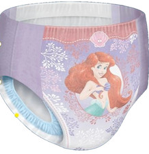 76 Count XS 28  43 lb Goodnites Girls Bedwetting Underwear Mermaid Nighttime Pull