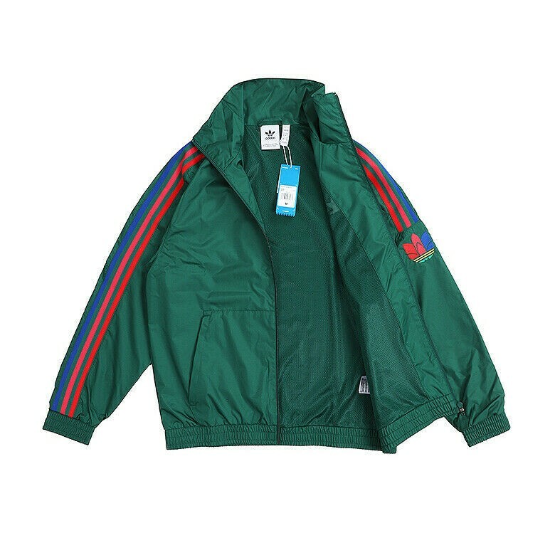 NEW Adidas Originals 3D Trefoil 3-Stripes Track Jacket Dark NEW Adidas Originals 3D Trefoil 3-Stripes Track Jacket Dark