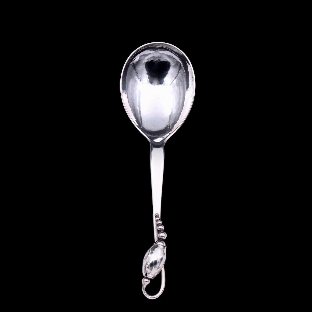 Georg Jensen. Silver Serving Spoon, small 115 - Blossom / Magnolia