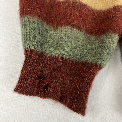 sears 60s モヘアカーディガン　mohair cardigan Vintage 60s Sears Mohair Cardigan Size Small Striped Shaggy