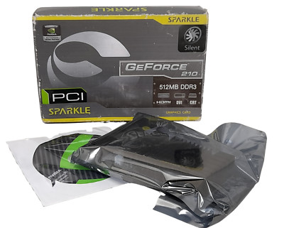 Neue Sparkle NVIDIA GeForce GT 210 512MB DDR3 PCI Grafikkarte - KEIN PCI-E