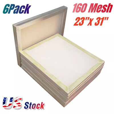 #ad #ad 6pcs 23quot;x 31quot; Aluminum Frame Silk Screen Printing Screens 160 Mesh CA PICKUP $124.20