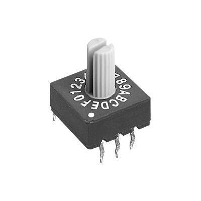 ECE DIP-DIL--Drehcodierschalter ERD Standard RM2,54mm 16 Schalterpos.