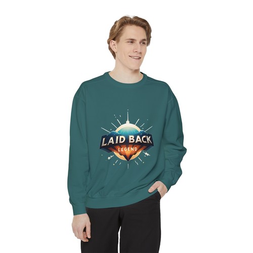 Laid Back Legend Sweatshirt - Unique Urban Streetwear, Cozy Men/Women Pullover - Picture 23 of 81
