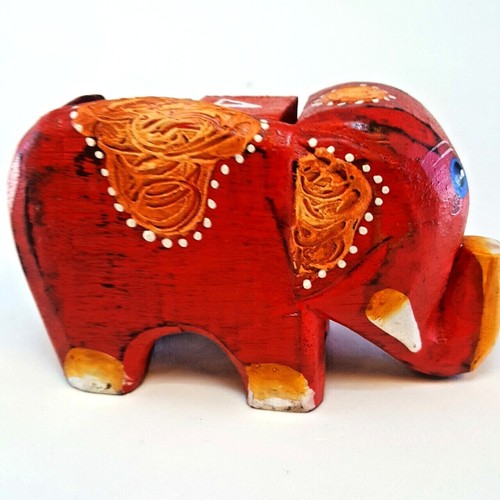 Wooden Elephant Perpetual Calendar Desktop Handmade Unique Removable Blocks Cute - Picture 24 of 43