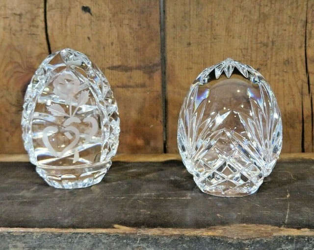 Sullivans Handmade Crystal Eggs Paperweight made in Poland (Sold