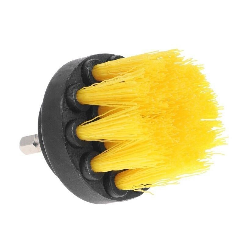 Plastic Round Cleaning Brush Electric Drill Brush Kit For Carpet Glass