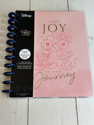 Disney The Happy Planner Big (Color Block Layout) January 2022-Dec 2022 NEW