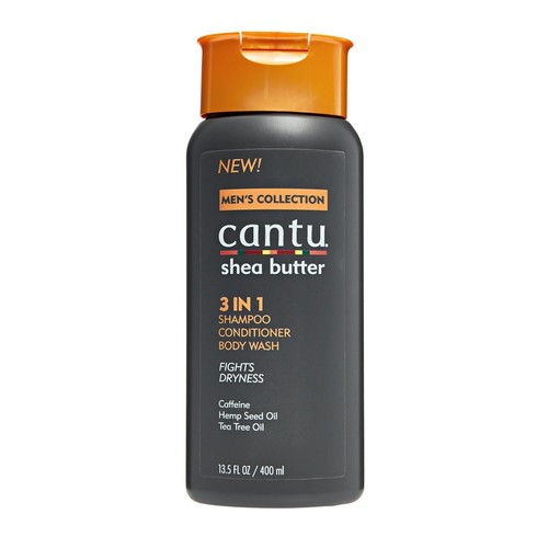 CANTU SHEA BUTTER MEN'S COLLECTION 3 IN 1 SHAMPOO/CONDITIONER/BODY WASH