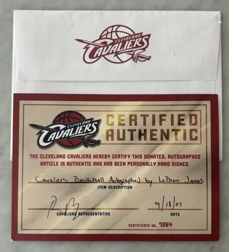 LEBRON JAMES AUTO AUTOGRAPH SIGNED CLEVELAND CAVALIERS BASKETBALL JSA - Picture 5 of 5