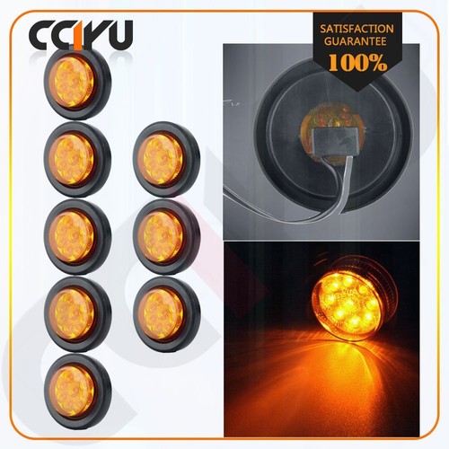 LED 2 In. Round Side/Clearance Marker, Amber – LEDing Edge Lights - Foto 4