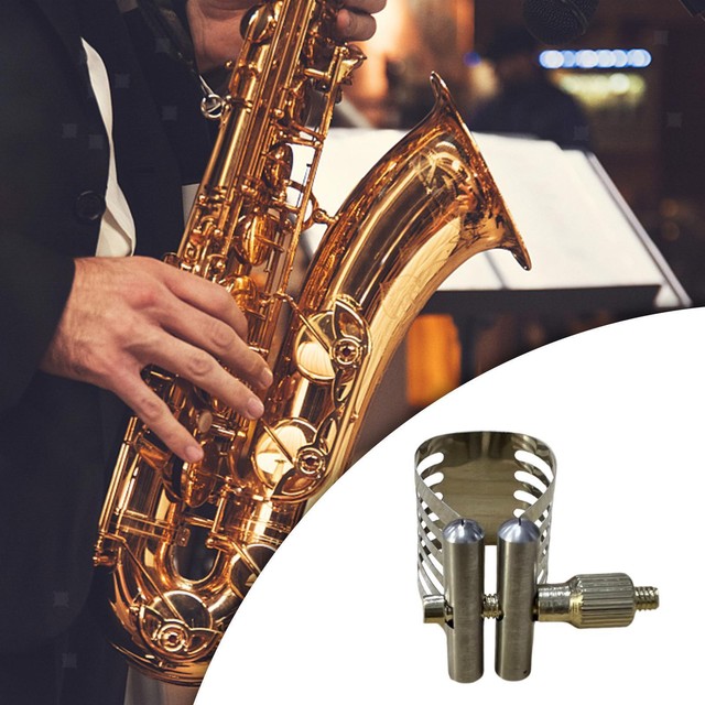 Saxophone Fastener Clip Single Screw Adjustment Practical Sax Ligature Saxophone Fastener Clip Single Screw Adjustment Practical Sax Ligature