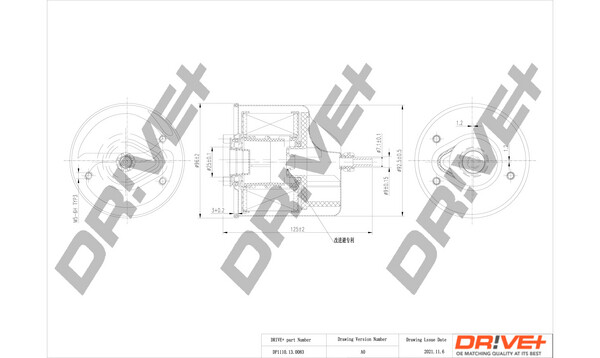 Dr!ve+ DP1110.13.0083 Fuel filter for CITROËN,DS,FIAT,MITSUBISHI,PEUGEOT,TOYOTA