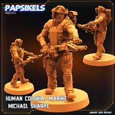 Human Colonial Marine Michael Sharpe Miniature AvP, Aliens