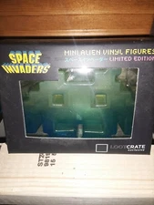 Loot Crate: Space Invaders Mini Alien Vinyl Figure GREEN/Clear NEW - BIN98