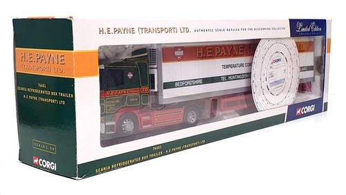 Corgi 1/50 Scale 76601 - Scania Refridgerated Box Trailer - H.E. Payne Trans - Picture 6 of 6