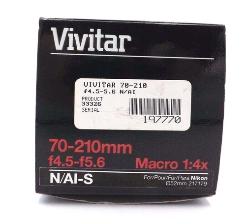 Vivitar 70-210mm f4.5 MC Lens 70-210/4.5-5.6 Nikon #33326 - Picture 2 of 6