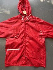 Vintage 70  s Boy Scouts Of America Full Zip Red Jacket w/ Several Patches L