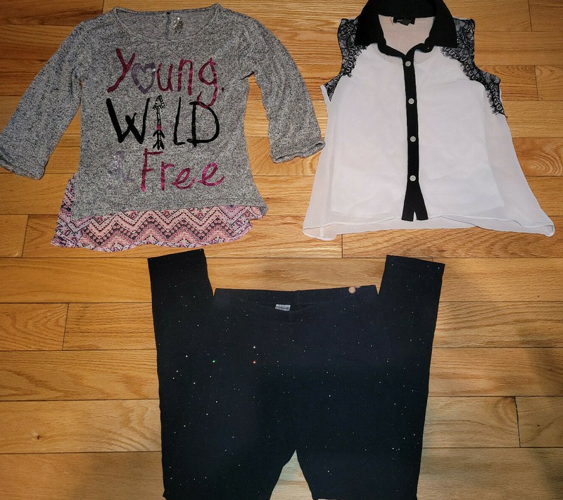 Girls Lot Of Tops + Leggings, Star Ride, Cat + Jack, Amy's Closet Size 10-12