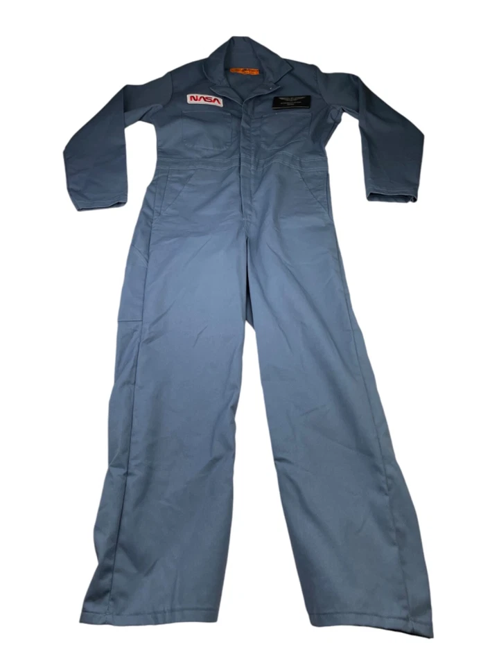 NASA x Red Kap Men’s Astronaut-Nurse Flight Suit Coveralls Blue • Size 36R - Image 3 of 4
