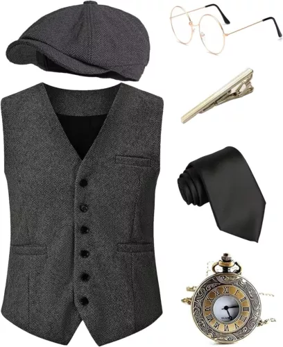 Halloween 1920s Mens Costume Accessories SetGreat Gatsby ClothingRoaring 20s ...